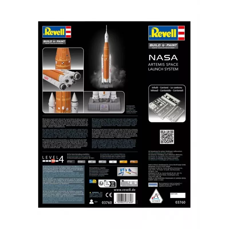 Plastikinis modelis „Artemis Space Launch System“