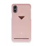 Telefono galinis dangtelis VixFox, skirtas iPhone XSMAX, su kortelių lizdu, rožinis