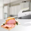 Elektrinis peilis CLATRONIC EM 3062, rankinė maisto pjaustyklė, balta, nerūdijančio plieno peiliai, 160 W