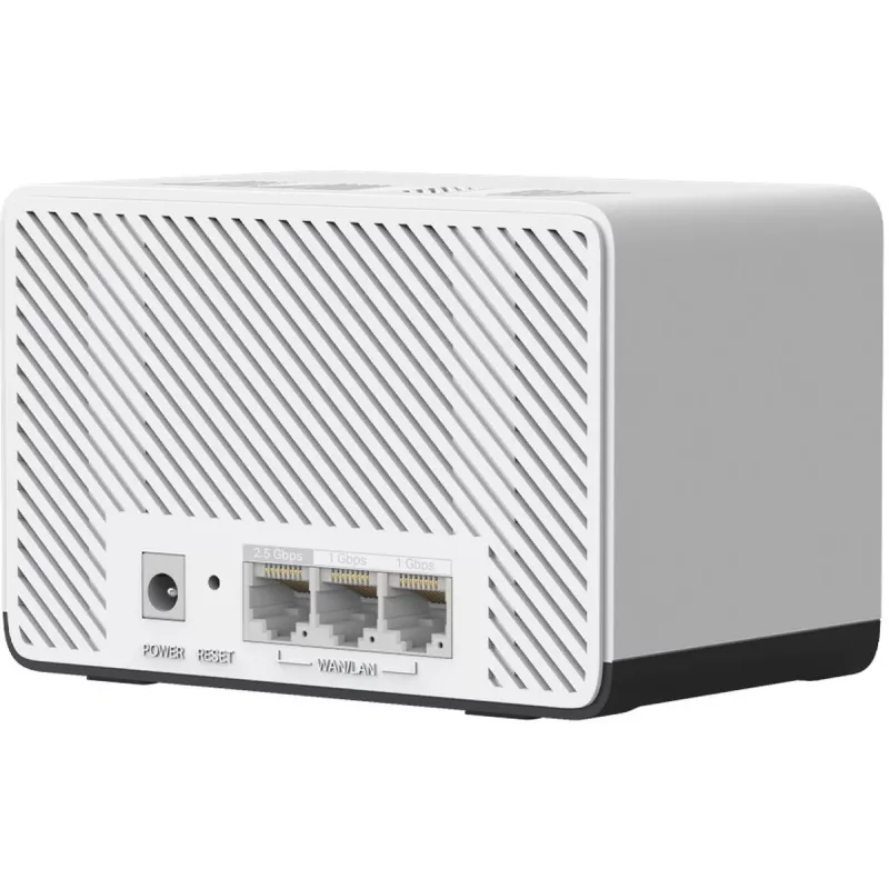 MERCUSYS Halo H27BE „Wi‑Fi 7“ dviejų juostų tinklinė sistema, 2 vnt., 3x LAN, 3568 Mbps, vidinės antenos, balta