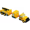 Transporto priemonių rinkinys Popular Playthings Mix or Match Vehicles Construction Juoda Geltona
