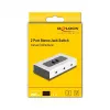 Delock 88061 garso jungiklis, juodas/pilkas, 3,5 mm įvestis/išvestis