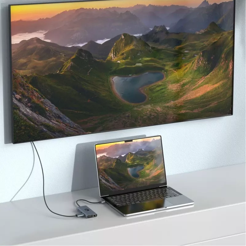 “Hawk HW-HUB1101” USB-C 11-in-1 adapteris — daugiafunkcis šakotuvas su 11 prievadų