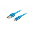 USB A – USB C kabelis LANBERG CA-USBO-22CU-0005-BL, USB 2.0, 0,5 m, mėlynas, kištukas–kištukas