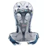 Kūdikio nešiojimo kuprinė Deuter Kid Comfort Pro, mėlyna, poliamidas, maks. 22 kg, skydelis nuo saulės, šoninė kišenė