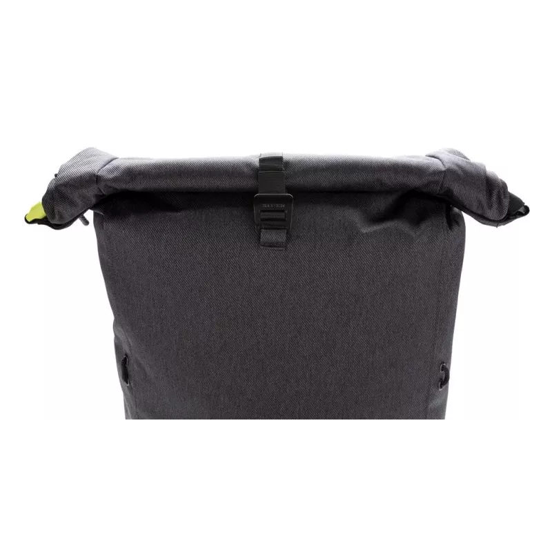 Krepšys XDDESIGN Urban Lite juodas — 21 L (išplečiamas iki 27 L), 15,6 colio nešiojamojo kompiuterio skyrius, vandenį atstumiantis, vežimėlio dirželis