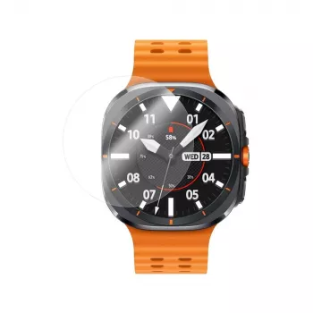 Grūdinto stiklo ekrano apsauga FIXED, skirta Samsung Galaxy Watch Ultra — skaidri, 2 vnt.