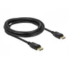 Delock - DisplayPort kabelis - DisplayPort (kištukas) į DisplayPort (kištukas) - 3 m - su užraktu - juodas