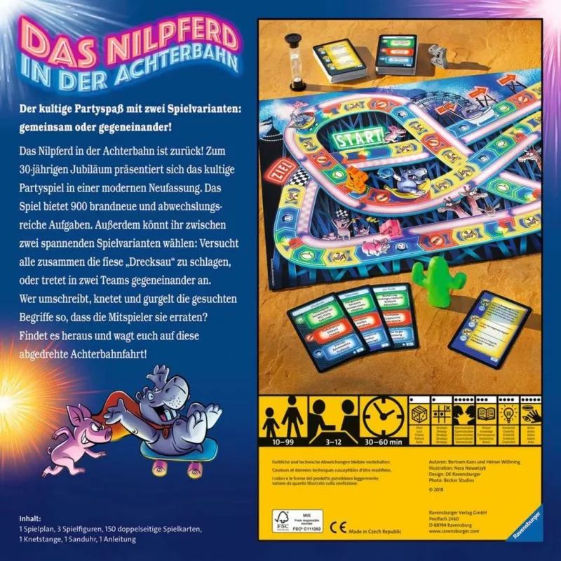 Das Nilpferd in der Achterbahn, vakarėlių žaidimas