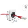 Kabelių įvada DELOCK Easy 91072, apvali stalo kabelių anga, 16 mm skersmuo