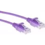 ACT Purple 1 metro LSZH U/UTP CAT6 duomenų centro plono komutacinio kabelio be užkliuvimų su RJ45 jungtimis