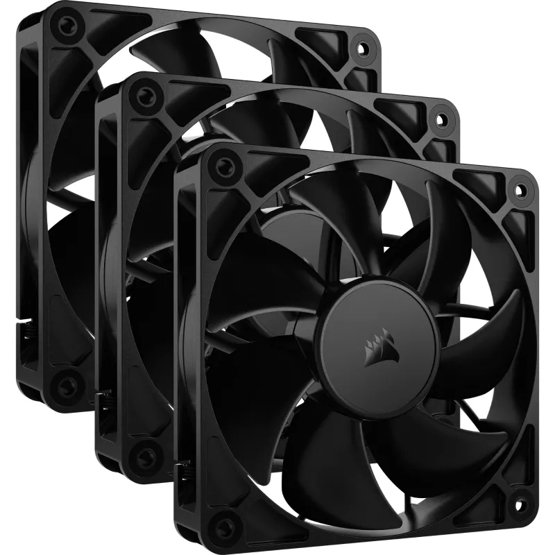 Ventiliatorius Corsair RS120 12 cm juodas 420-2100 RPM 3 vnt.