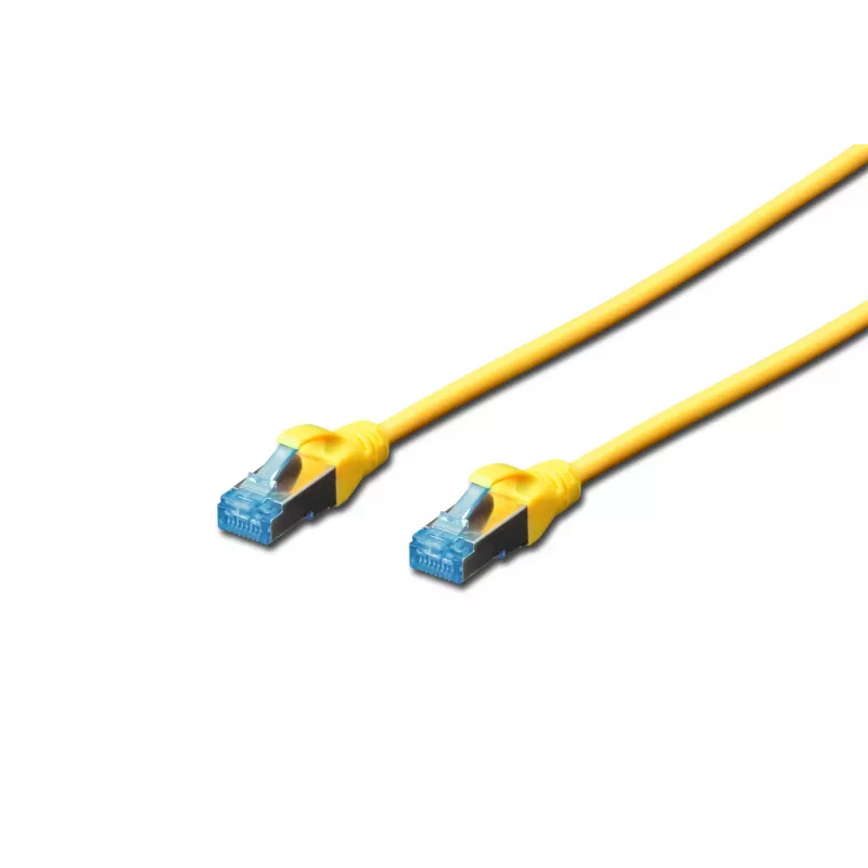 Tinklo kabelis Digitus CAT 5e SF/UTP komutacinis kabelis RJ45 5 m geltonas