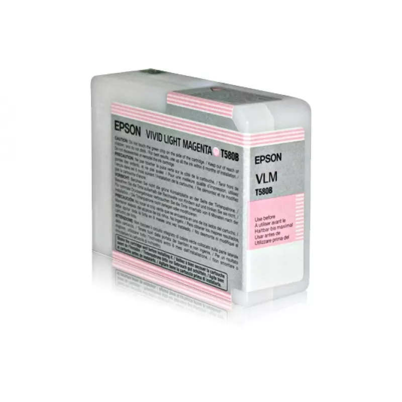 Epson Singlepack Vivid Light Magenta T580B00, Vivid light Magenta, Pigmentinis rašalas, 80 ml, 1 vnt.