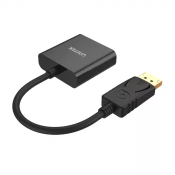 UNITEK Y-5118E DisplayPort į VGA adapteris juodas vyriškas
