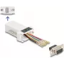 DeLOCK D-Sub 9 kontaktų lizdas į RJ45 lizdą surinkimo rinkinys baltas VGA RJ-45