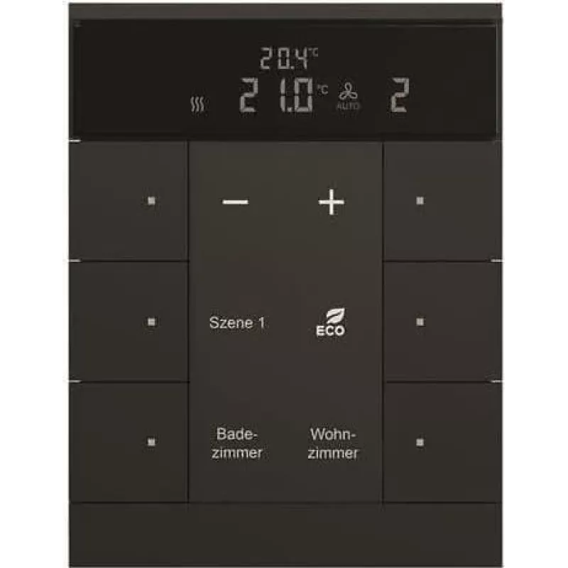 Busch-Jaeger HVAC-Device 6-way, BE, juoda, matinė SBR/U6.0.11-885 (2CKA006330A0040)