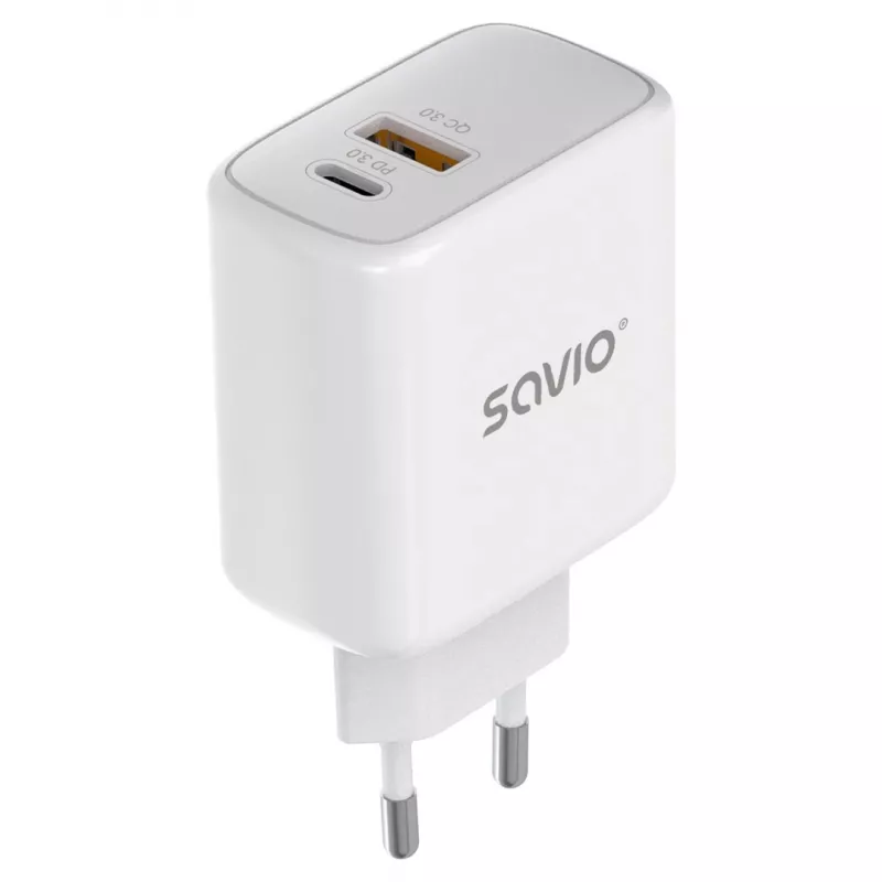 Savio LA-12 mobiliojo įrenginio įkroviklis Universal White AC Greitasis įkrovimas Vidaus patalpoms