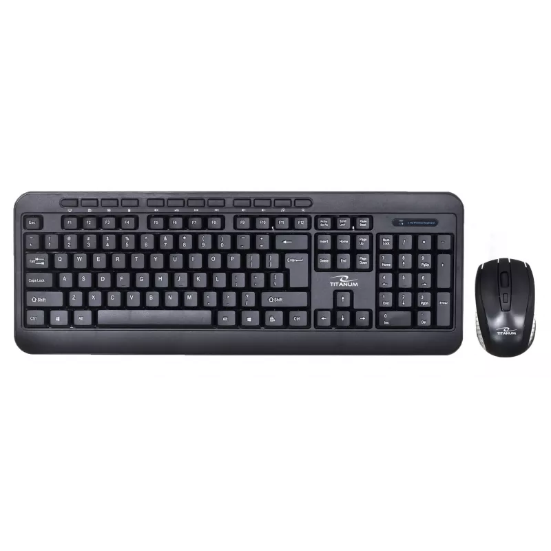 Belaidis klaviatūros ir pelės rinkinys ESPERANZA Akron TK109 2,4 GHz, USB imtuvas, juodas