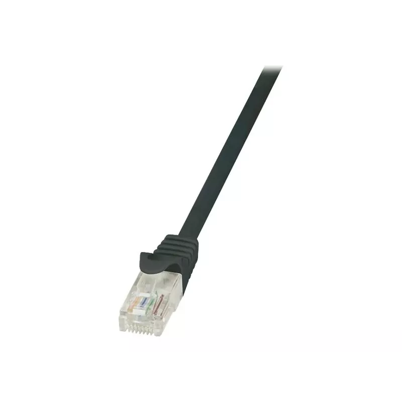 Tinklo kabelis LogiLink 2m RJ45 Cat5e U/UTP juodas