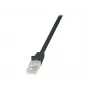 Tinklo kabelis LogiLink 2m RJ45 Cat5e U/UTP juodas