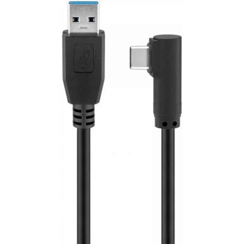 Microconnect USB3.1CA1A USB laidas USB 3.2 Gen 1 (3.1 Gen 1) 1 m USB A USB C Juoda