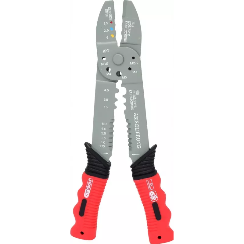 Presavimo įrankis ks tools 115.1231, 220 mm – izoliuotiems ir neizoliuotiems gnybtams