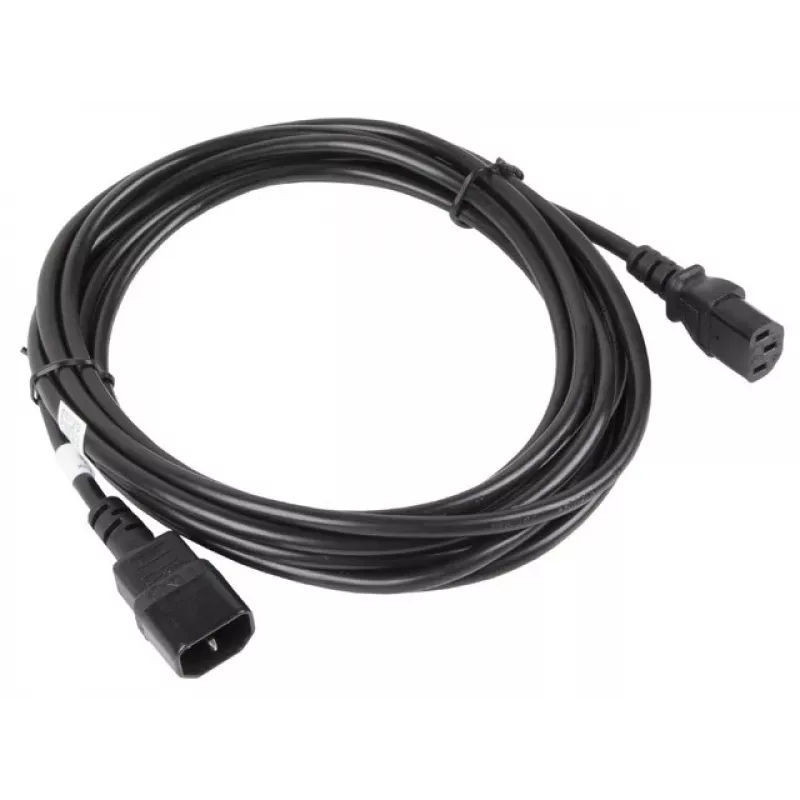Lanberg C13- C14 Vde, 5 m maitinimo kabelio plėstuvas (ca-c13e-11cc-0050-bk)