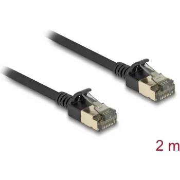 Tinklo kabelis DeLOCK RJ45 Cat.8.1 2 m juodas