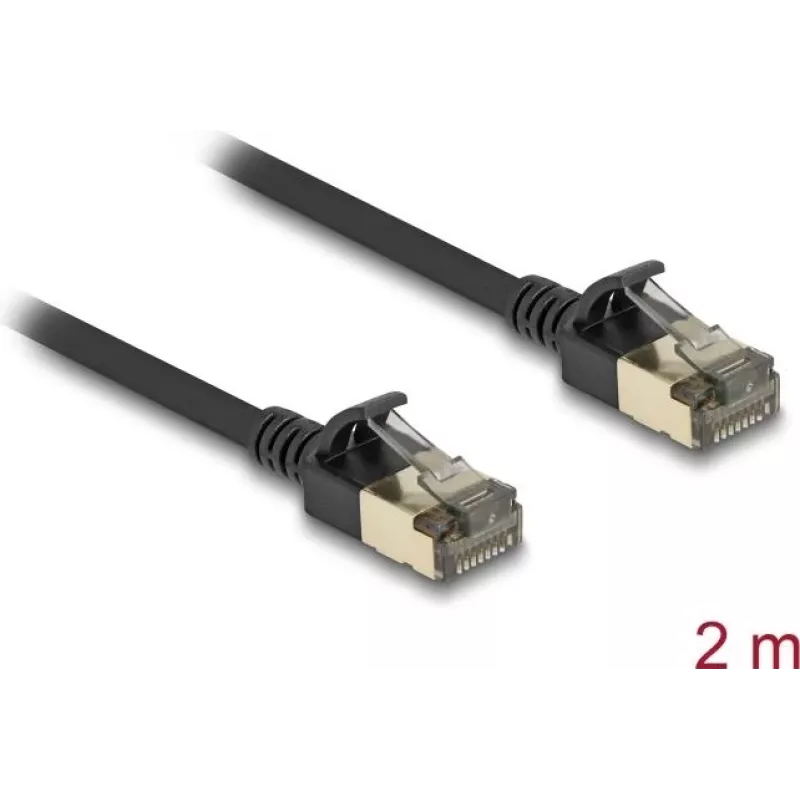 Tinklo kabelis DeLOCK RJ45 Cat.8.1 2 m juodas