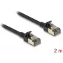 Tinklo kabelis DeLOCK RJ45 Cat.8.1 2 m juodas