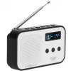 Nešiojamasis skaitmeninis radijas Adler AD 1907 — AM/FM, skaitmeninis imtuvas, žadintuvas, USB-C, 600 mAh baterija, LCD, 20 išsaugotų stočių, teleskopinė antena