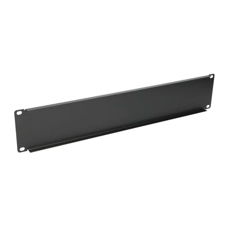 Stovo uždarymo plokštė Extralink Front Blank Panel 2U 19 col. juoda, plieninis korpusas