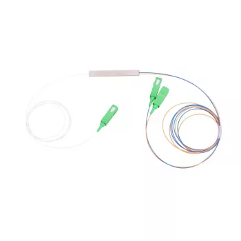 Kabelio skirstytuvas Extralink Splitter 1:2 PLC SC/APC 900µm 1m baltas