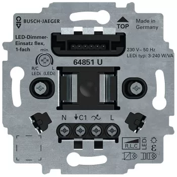 Busch-Jaeger LED mygtukinio reguliatoriaus įdėklas flex 64851 U (2CKA006500A0012)