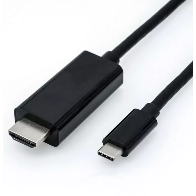 Vaizdo kabelio adapteris USB Type-C HDMI juodas ROLINE 11.04.5840 1m