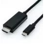 Vaizdo kabelio adapteris USB Type-C HDMI juodas ROLINE 11.04.5840 1m