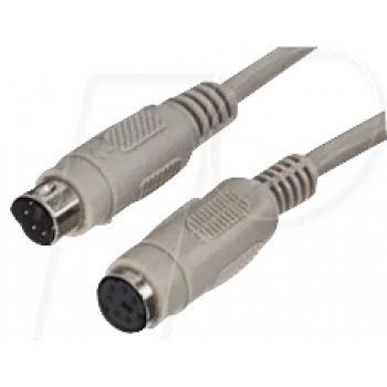 S/CONN 78106-2 PS/2 kabelis 1,8 m 6 kontaktų Mini-DIN baltas