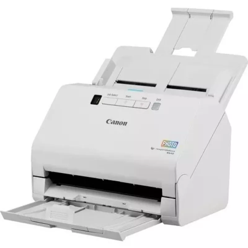Canon imageFORMULA RS40 Nuotraukų ir dokumentų skaitytuvas, 600 x 600 DPI, 40 ppm, 30 ppm, Pilkumo atspalvių, Vienspalvis, Lapinis skaitytuvas, Baltas