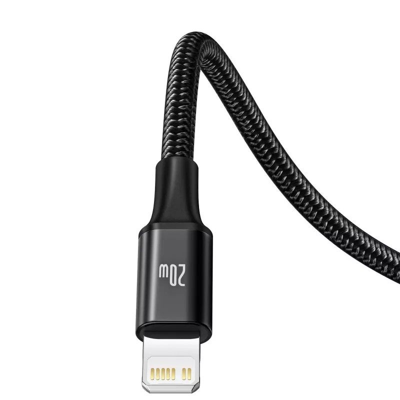 Baseus Rapid 3-in-1 USB laidas 1,5 m USB A USB C/Micro USB A/Lightning juodas