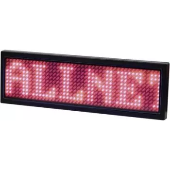 ALLNET elektroninis programuojamas vardo ženklelis, serijinis - raudonos spalvos (ALLNTAGRv2)