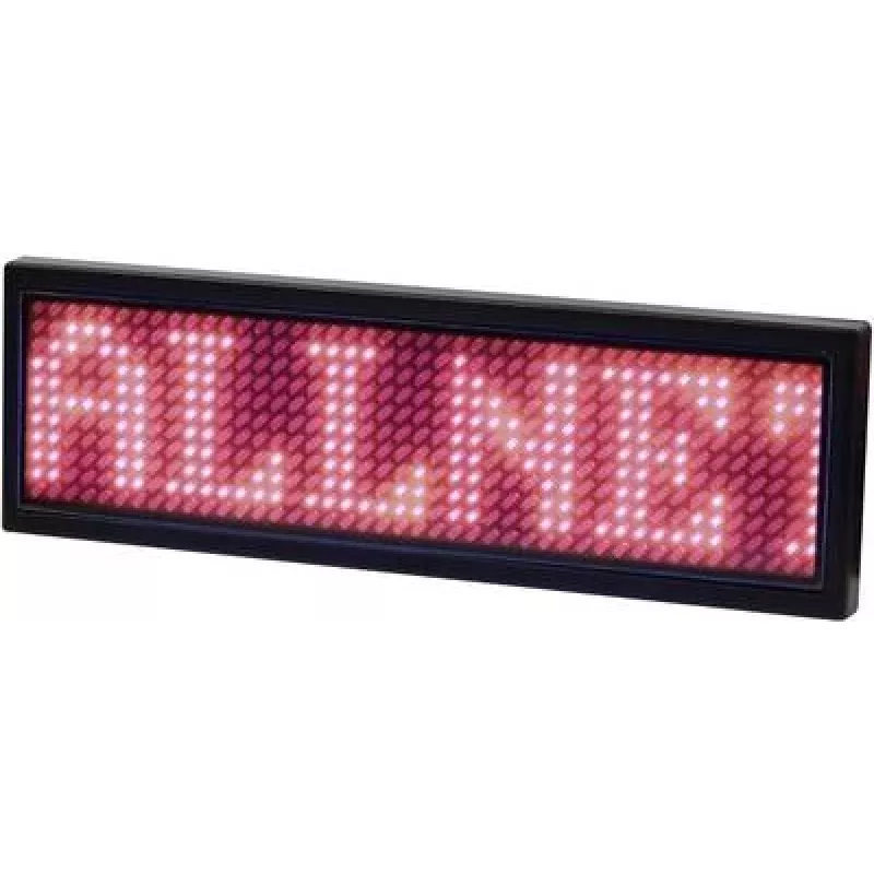 ALLNET elektroninis programuojamas vardo ženklelis, serijinis - raudonos spalvos (ALLNTAGRv2)