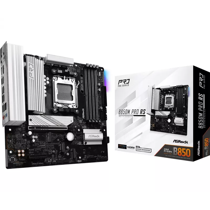 ASRock B850M Pro RS AM5 Micro-ATX pagrindinė plokštė