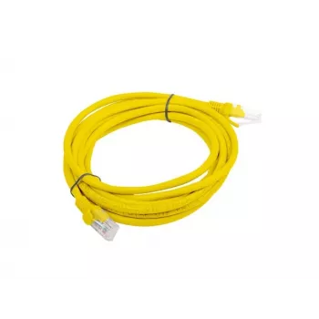 Tinklo kabelio lopinėlis LANBERG PCU5-20CC-0300-Y Cat5e U/UTP RJ-45 3 m Geltonas
