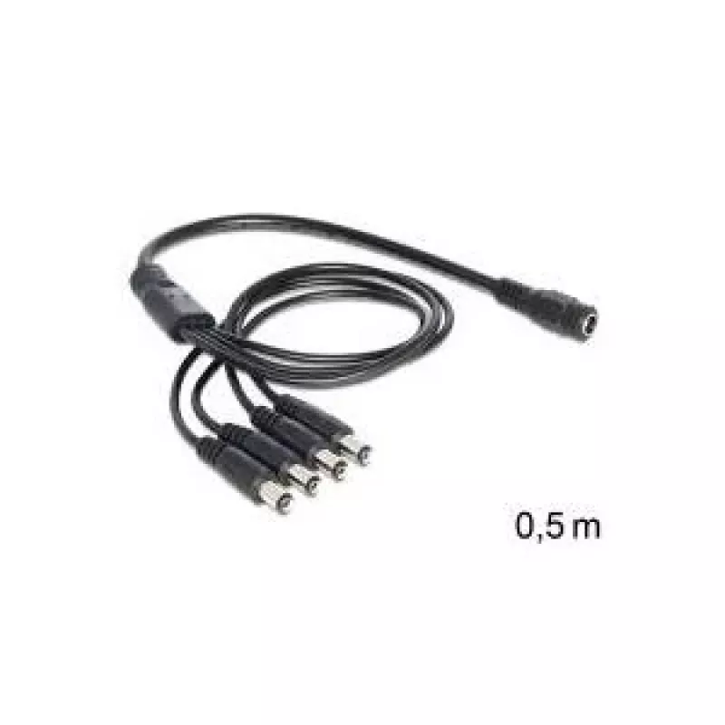 Maitinimo laidas DELOCK 83287 juodas 0,5 m