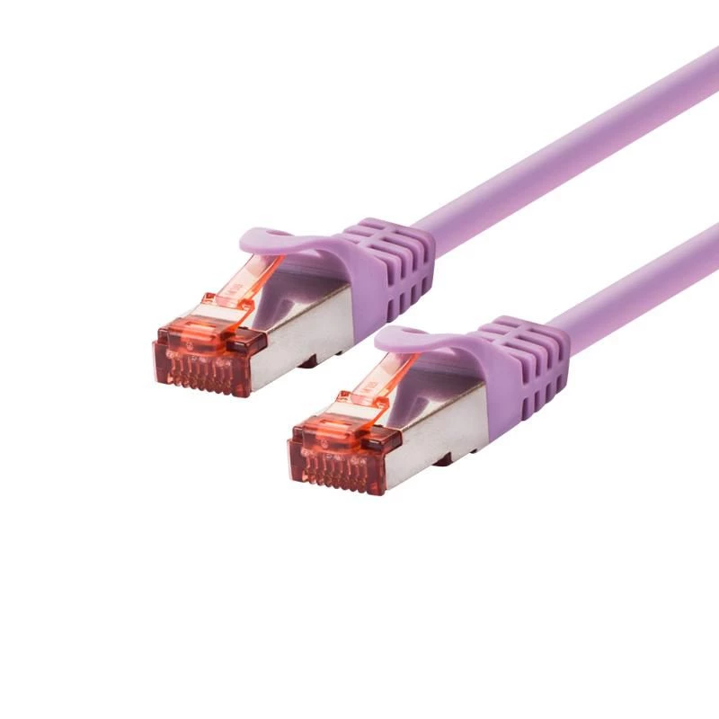 Tinklo kabelis LOGON TCF66F003V RJ-45 Cat6a 0,3 m Violetinis
