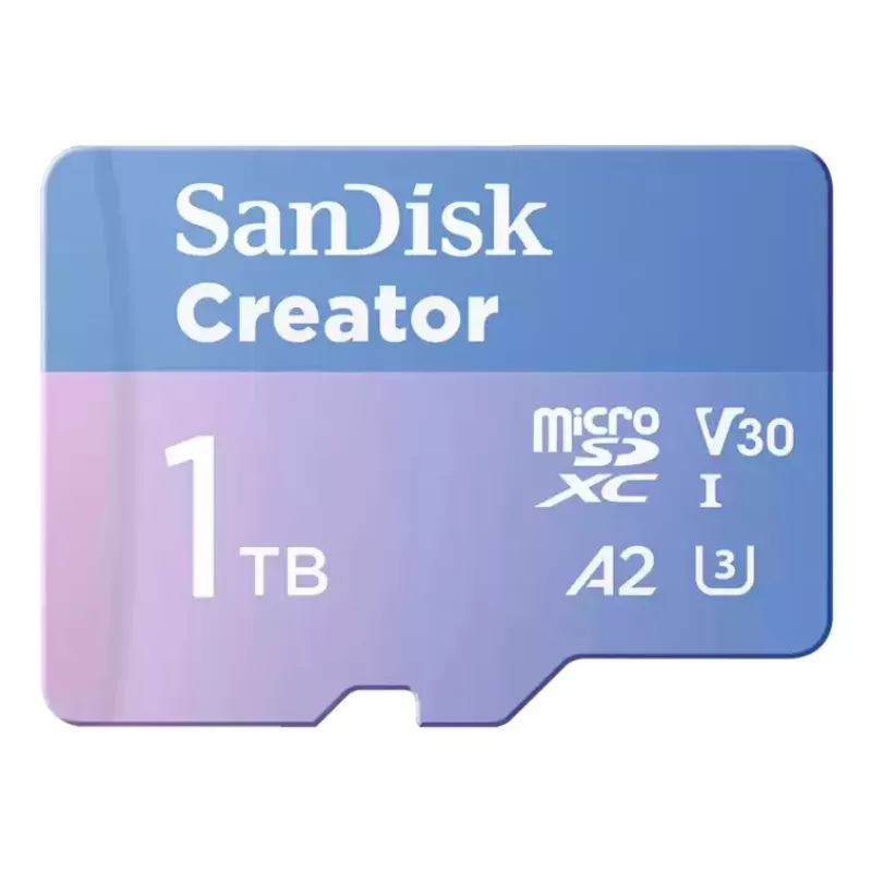 SanDisk Creator MicroSD atminties kortelė 1 TB didelis perdavimo greitis iki 190 MB/s