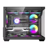 Kompiuterio korpusas DarkFlash B275 PRO (juodas) su 6 komplektuojamais aušinimo ventiliatoriais