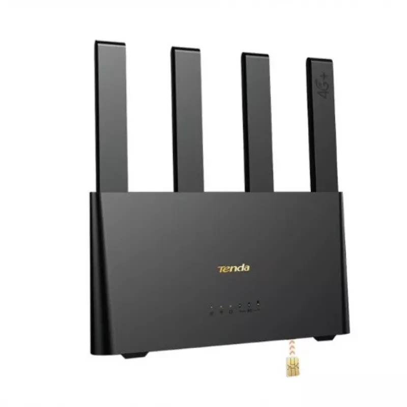 Maršrutizatorius TENDA 4G08 4G LTE Wi‑Fi dviejų dažnių 2,4/5 GHz, 4 integruotos antenos, 2 LAN prievadai, iki 867/300 Mbps