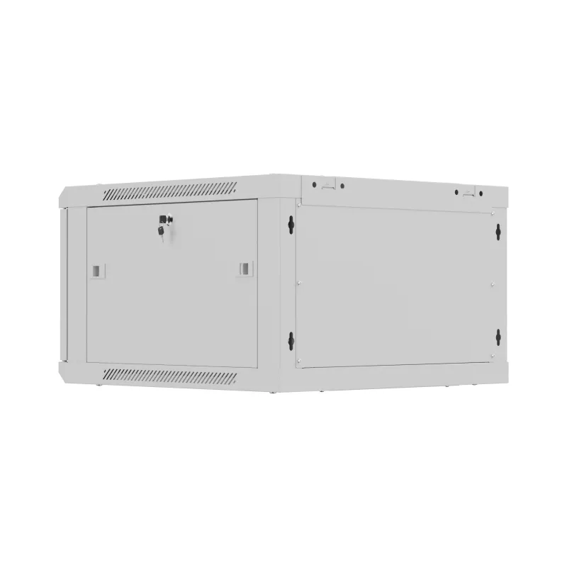 Rack spinta 19 inch 6U 600x600 pilka perforuota